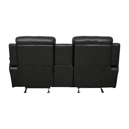 Marille Double Glider Reclining Love Seat with Center Console
