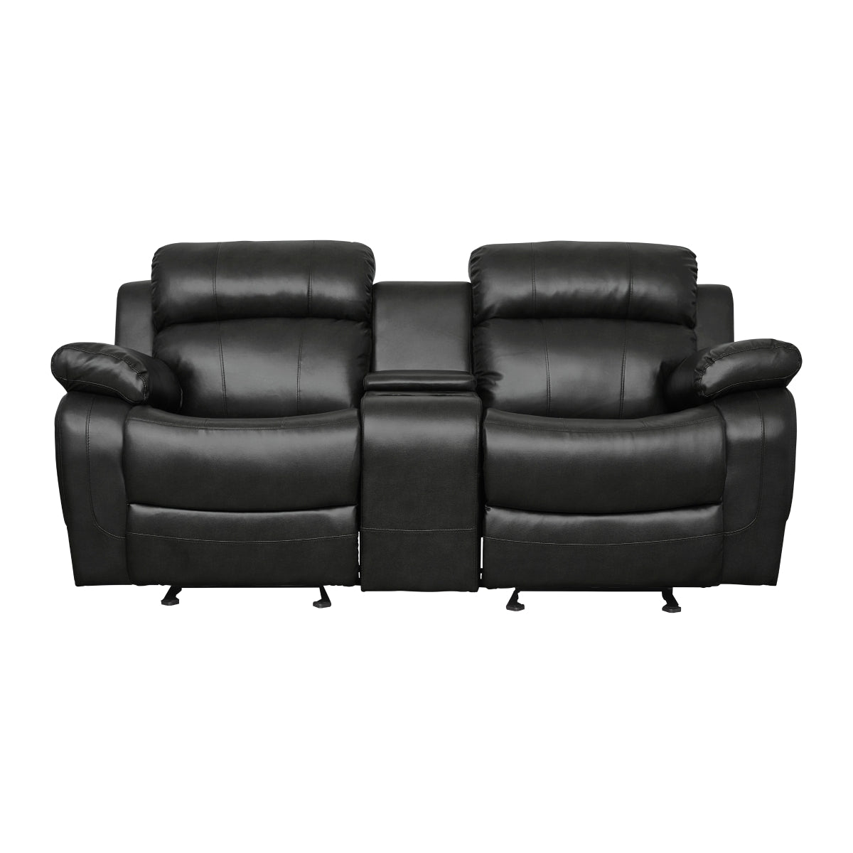 Marille Double Glider Reclining Love Seat with Center Console