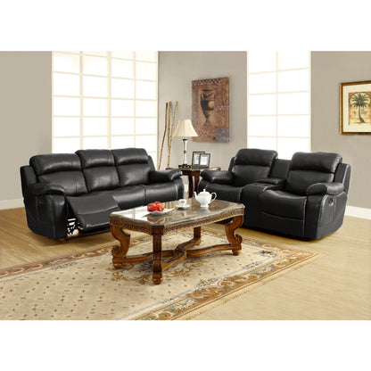 Marille Double Glider Reclining Love Seat with Center Console