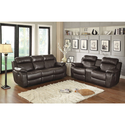 Marille Double Glider Reclining Love Seat with Center Console