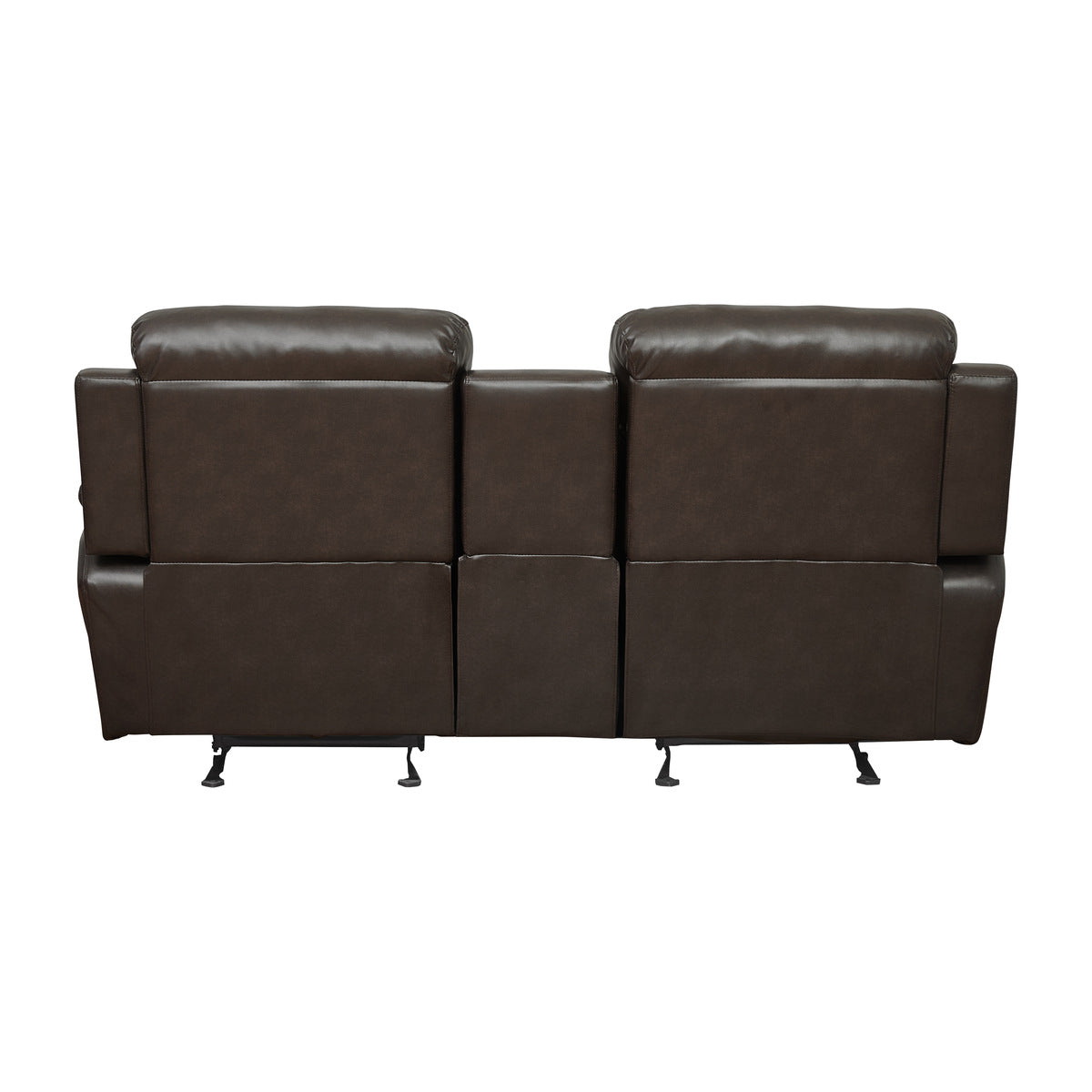 Marille Double Glider Reclining Love Seat with Center Console