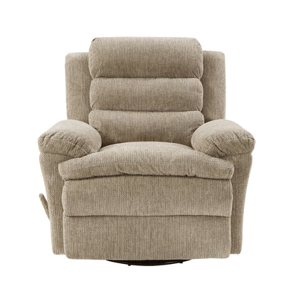 Oxford Swivel Glider Reclining Chair - Brown