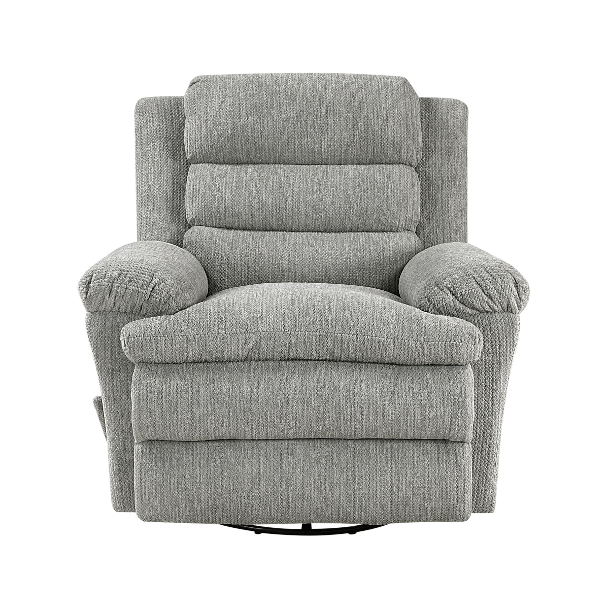 Oxford Swivel Glider Reclining Chair - Gray