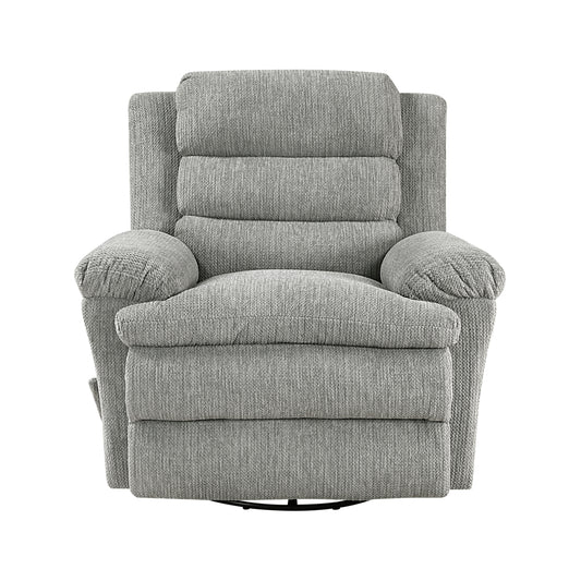 Oxford Swivel Glider Reclining Chair - Gray