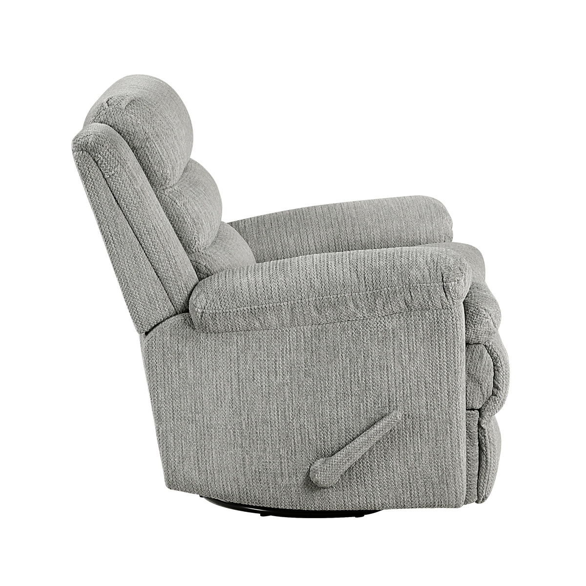 Oxford Swivel Glider Reclining Chair - Gray