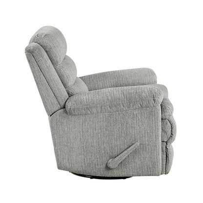 Oxford Swivel Glider Reclining Chair - Gray