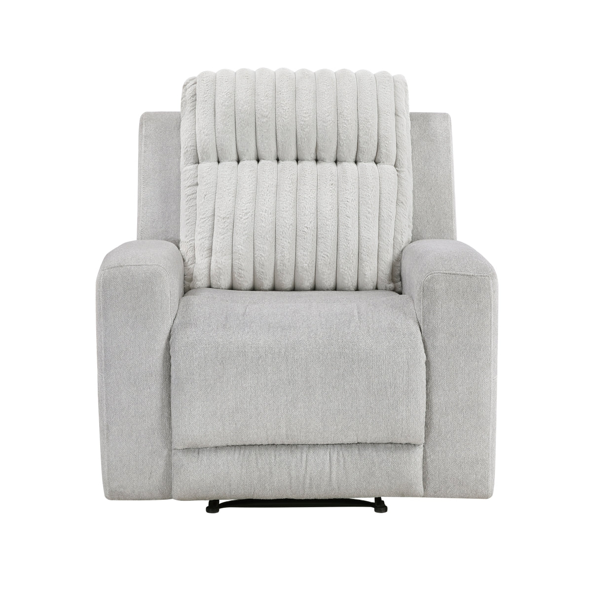 Benton Reclining Chair - Light gray