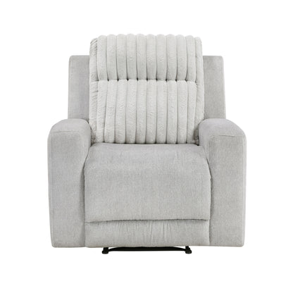 Benton Reclining Chair - Light gray