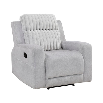 Benton Reclining Chair - Light gray
