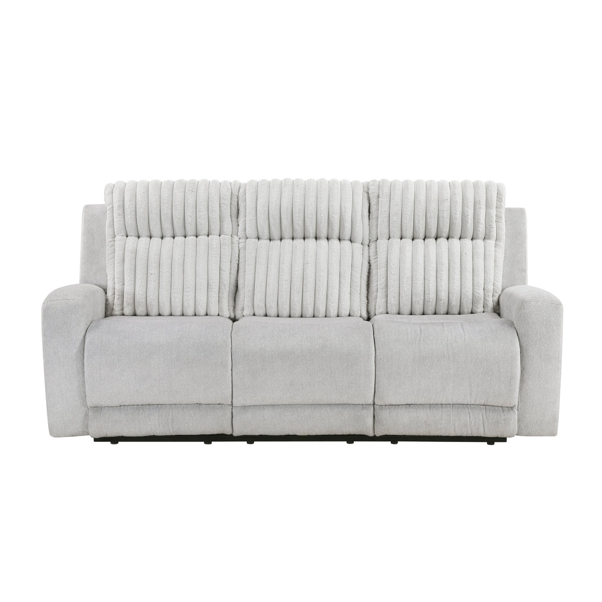 Benton Double Reclining Sofa - Light gray