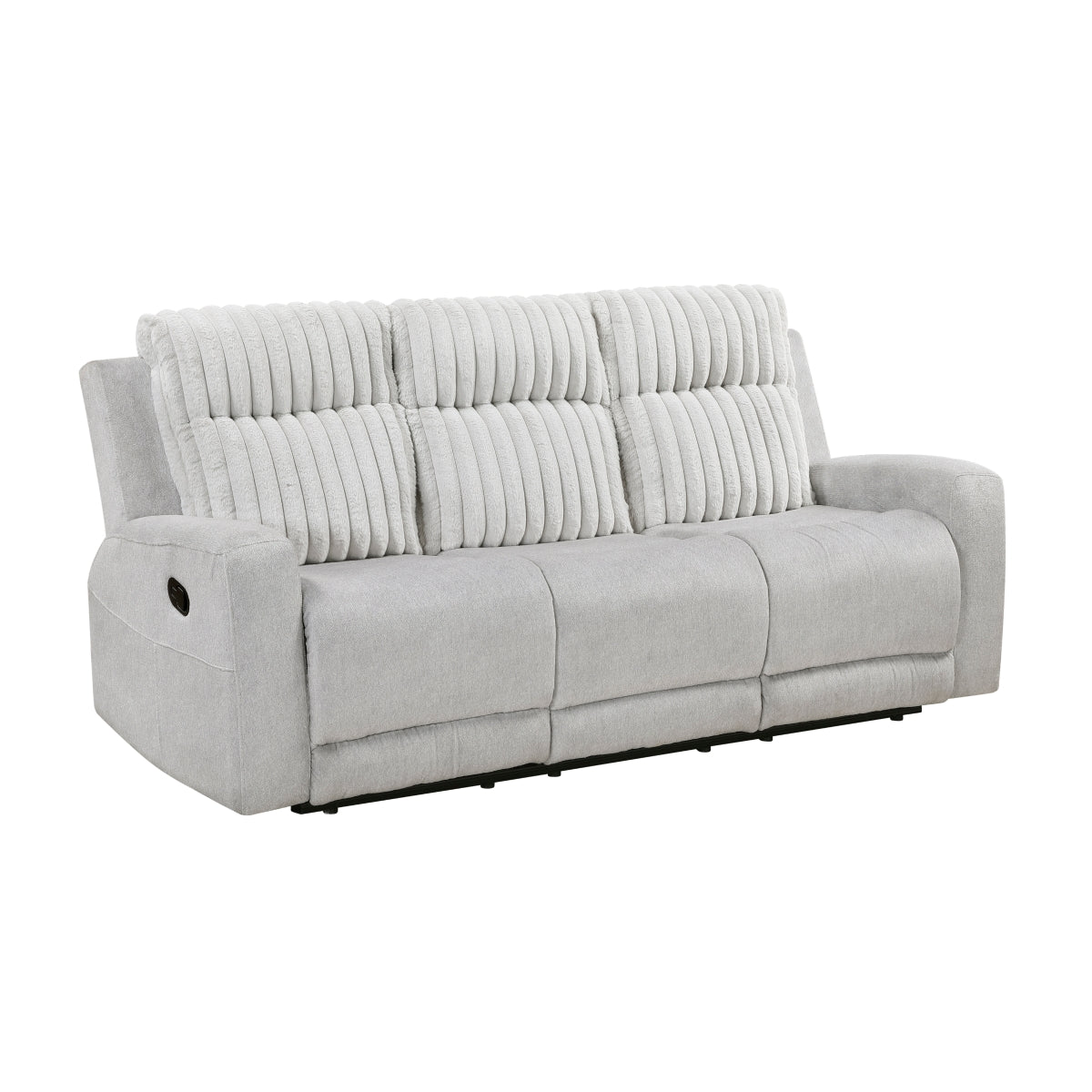 Benton Double Reclining Sofa - Light gray