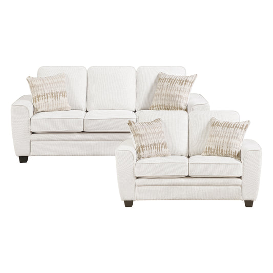 Zander 2-Piece Living Room Set (Sofa and Love Seat)