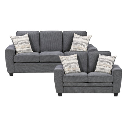 Zander 2-Piece Living Room Set (Sofa and Love Seat)
