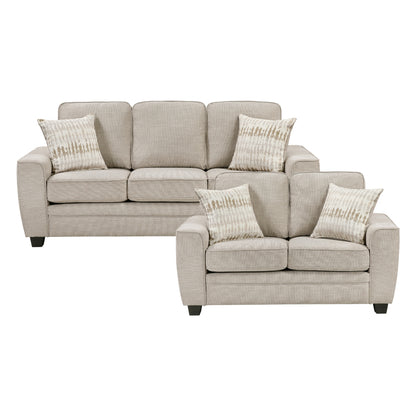 Zander 2-Piece Living Room Set (Sofa and Love Seat)