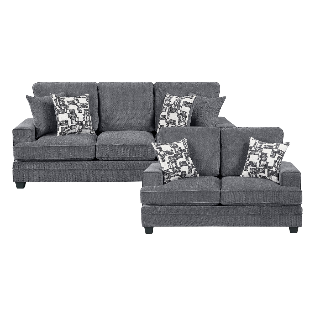 Sarah 2-Piece Living Room Set (Sofa and Love Seat)