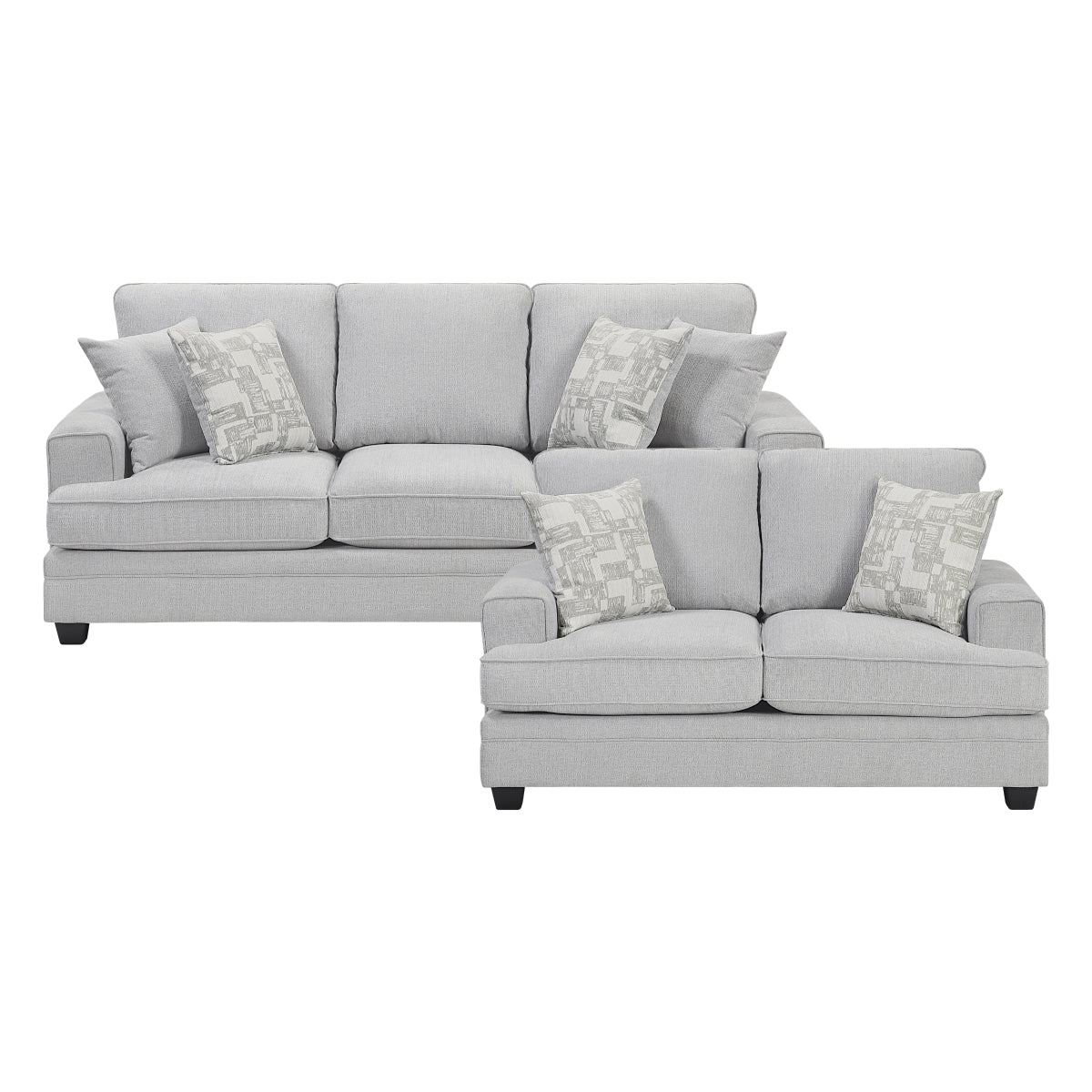 Sarah 2-Piece Living Room Set (Sofa and Love Seat)