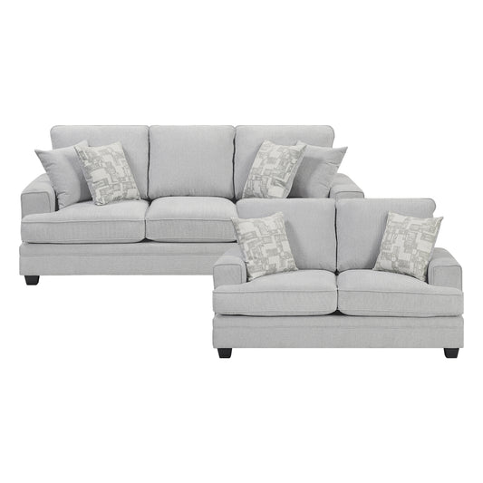 Sarah 2-Piece Living Room Set (Sofa and Love Seat)