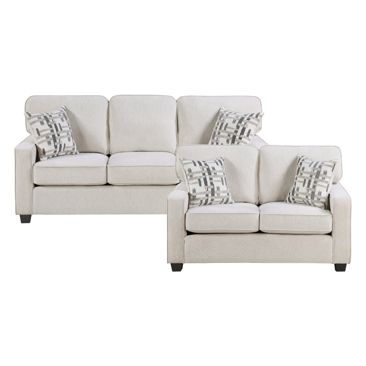 Frances 2-Piece Living Room Set (Sofa and Love Seat)