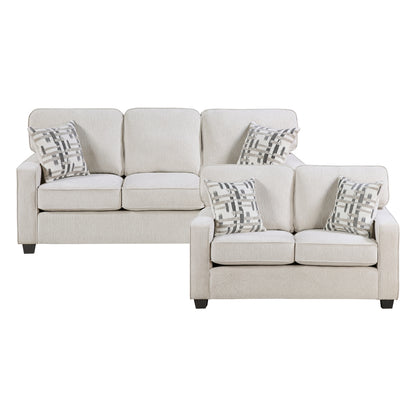 Frances 2-Piece Living Room Set (Sofa and Love Seat)