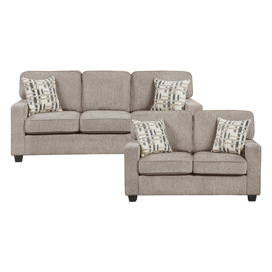 Frances 2-Piece Living Room Set (Sofa and Love Seat)