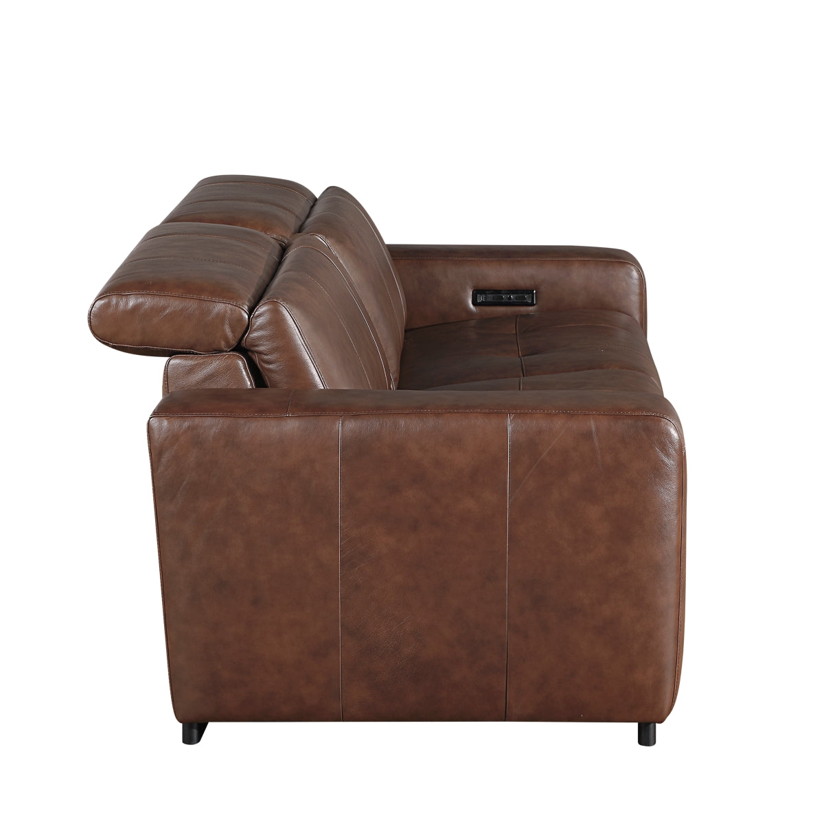 Sutton Power Double Reclining Love Seat with Power Headrests and Charging Ports