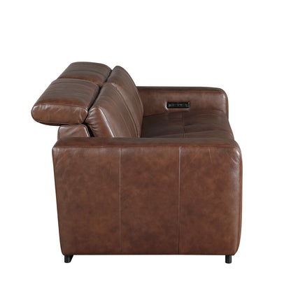 Sutton Power Double Reclining Love Seat with Power Headrests and Charging Ports