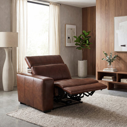 Sutton Power Left Side Reclining Chair with Power Headrest and Charging Ports