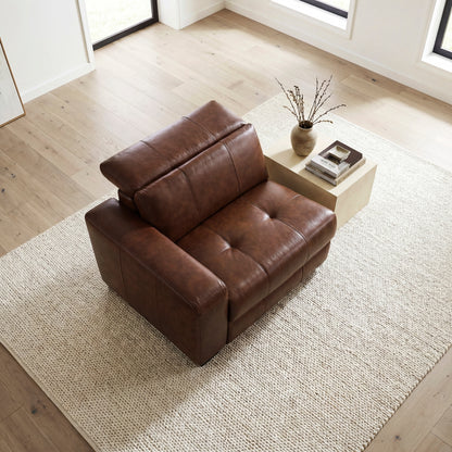 Sutton Power Left Side Reclining Chair with Power Headrest and Charging Ports