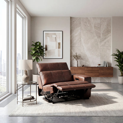 Sutton Power Right Side Reclining Chair with Power Headrest and Charging Ports