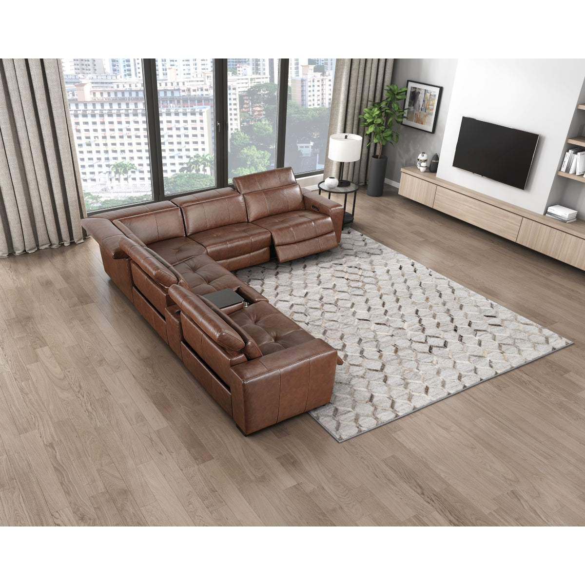 Sutton Power Armless Reclining Chair with Power Headrest