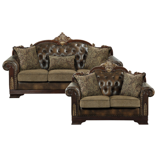 Croydon 2-Piece Living Room Set (Sofa and Love Seat)