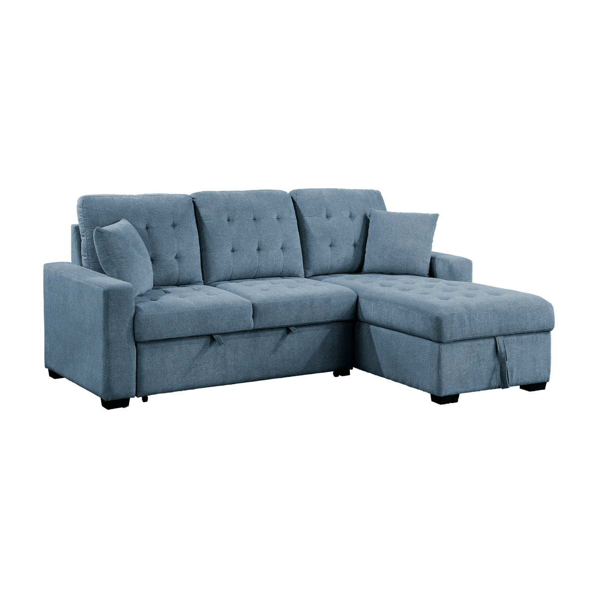Waitsfield 2-Piece Sectional with Right Chaise, Pull-out Bed and Hidden Storage