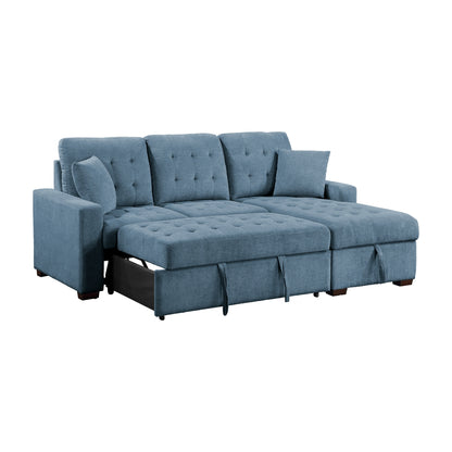 Waitsfield 2-Piece Sectional with Right Chaise, Pull-out Bed and Hidden Storage
