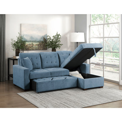 Waitsfield 2-Piece Sectional with Right Chaise, Pull-out Bed and Hidden Storage