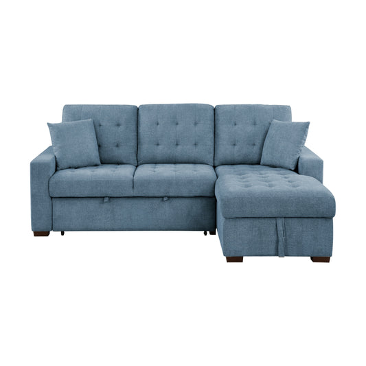 Waitsfield 2-Piece Sectional with Right Chaise, Pull-out Bed and Hidden Storage
