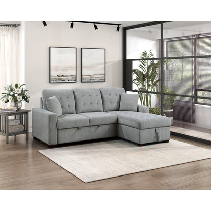 Waitsfield 2-Piece Sectional with Right Chaise, Pull-out Bed and Hidden Storage