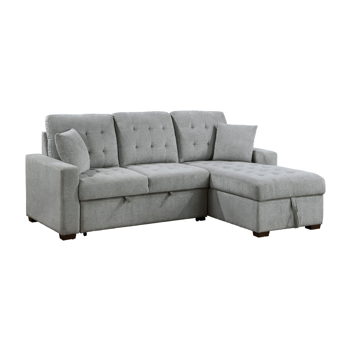 Waitsfield 2-Piece Sectional with Right Chaise, Pull-out Bed and Hidden Storage