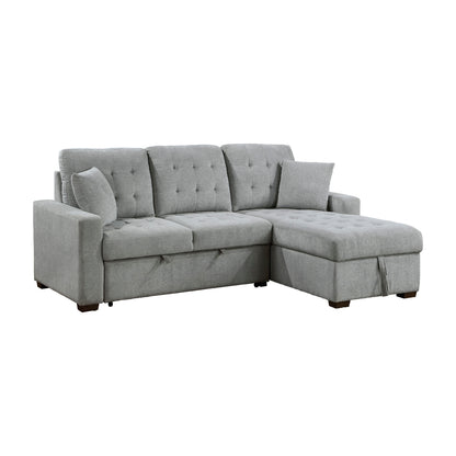 Waitsfield 2-Piece Sectional with Right Chaise, Pull-out Bed and Hidden Storage