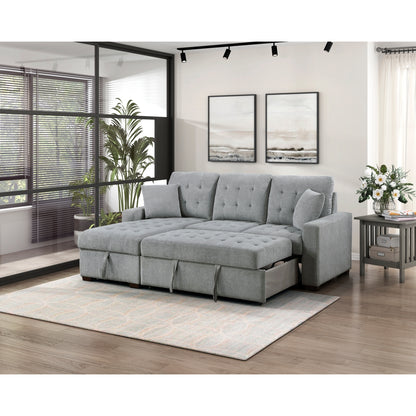 Waitsfield 2-Piece Sectional with Left Chaise, Pull-out Bed and Hidden Storage