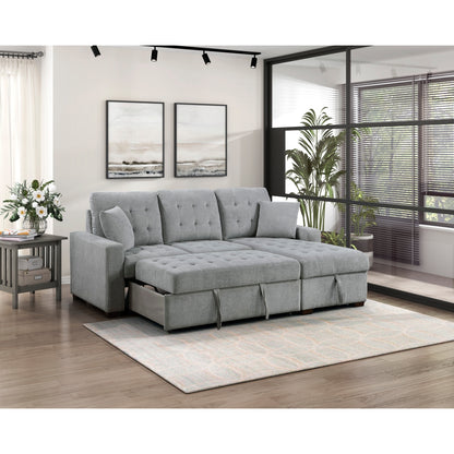 Waitsfield 2-Piece Sectional with Right Chaise, Pull-out Bed and Hidden Storage