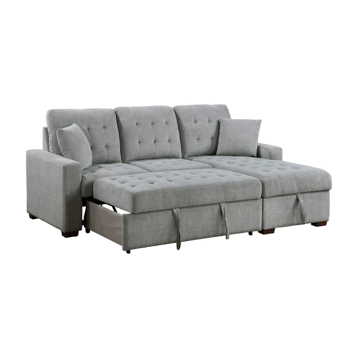 Waitsfield 2-Piece Sectional with Right Chaise, Pull-out Bed and Hidden Storage