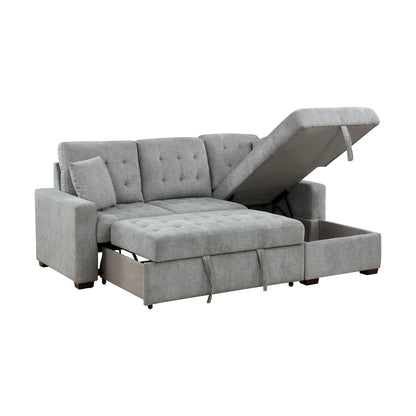 Waitsfield 2-Piece Sectional with Right Chaise, Pull-out Bed and Hidden Storage