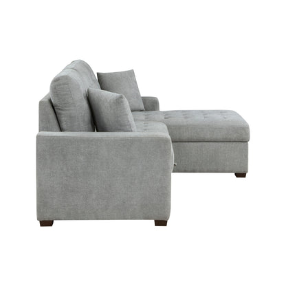 Waitsfield 2-Piece Sectional with Right Chaise, Pull-out Bed and Hidden Storage