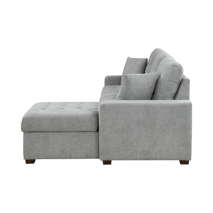 Waitsfield 2-Piece Sectional with Right Chaise, Pull-out Bed and Hidden Storage