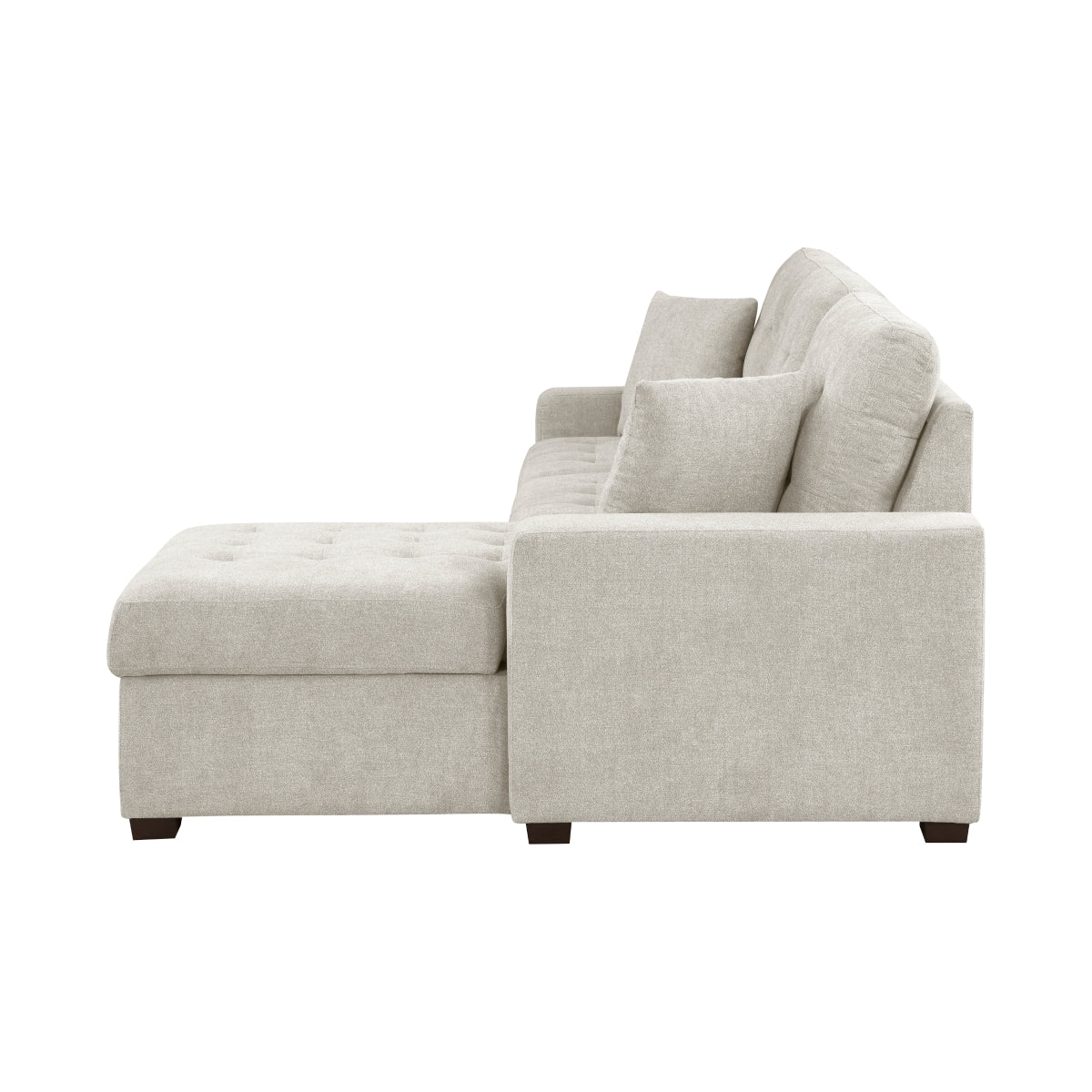 Waitsfield 2-Piece Sectional with Right Chaise, Pull-out Bed and Hidden Storage