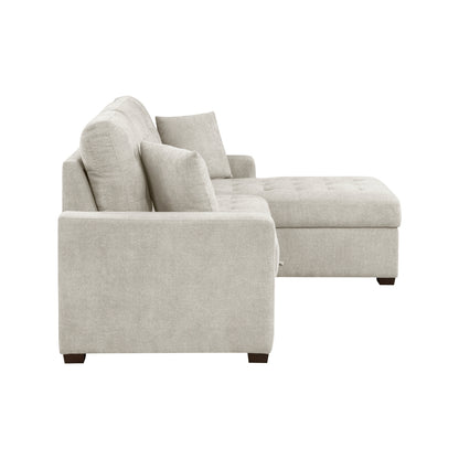 Waitsfield 2-Piece Sectional with Right Chaise, Pull-out Bed and Hidden Storage