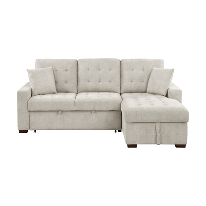 Waitsfield 2-Piece Sectional with Right Chaise, Pull-out Bed and Hidden Storage