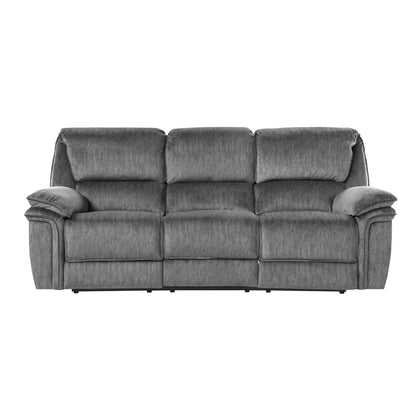 Muirfield Double Reclining Sofa - Gray