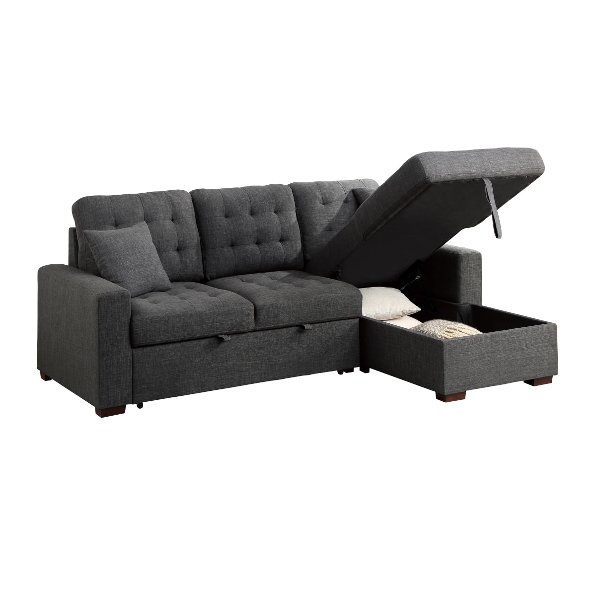 McCafferty 2-Piece Sectional with Pull-out Bed and Right Chaise with Hidden Storage