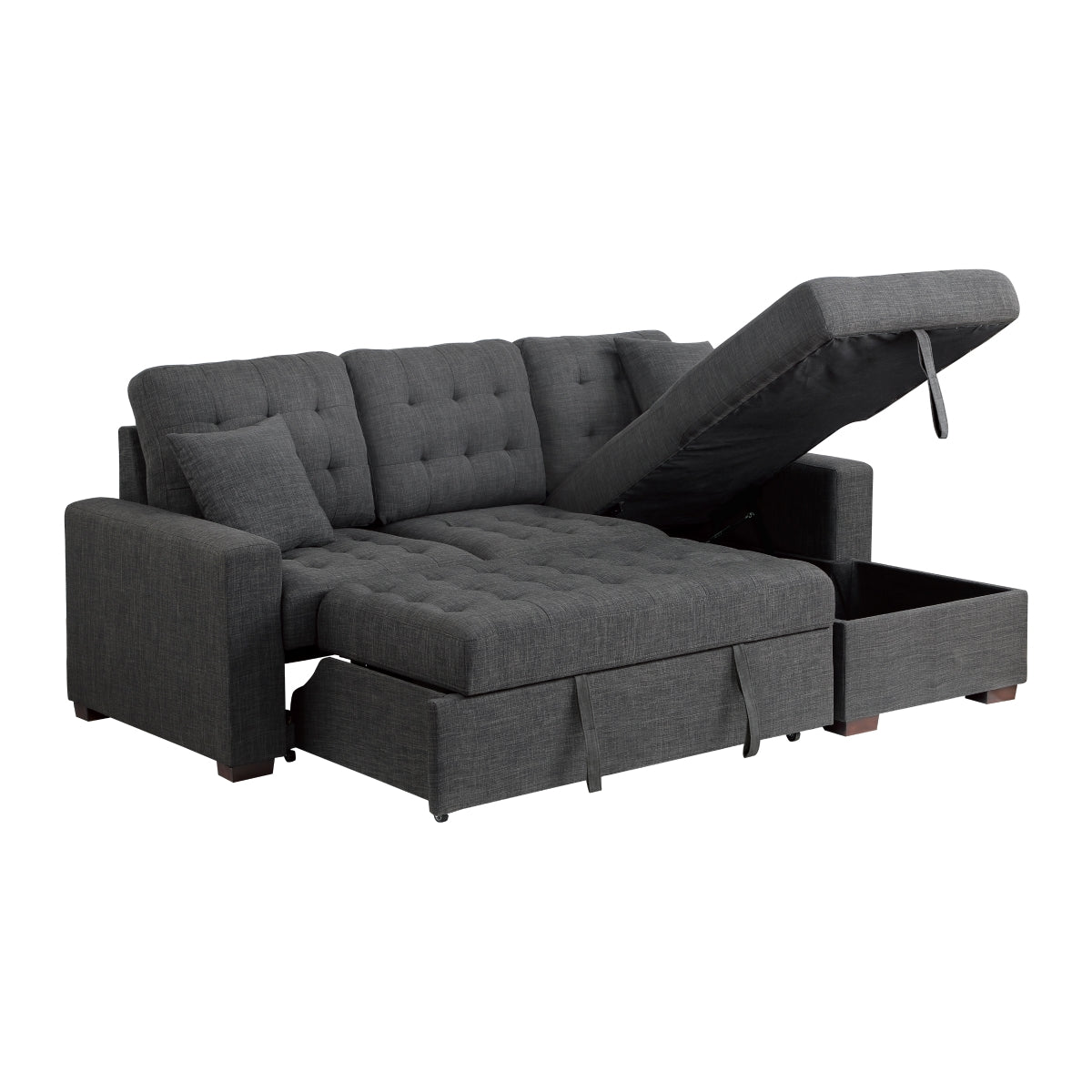 McCafferty 2-Piece Sectional with Pull-out Bed and Right Chaise with Hidden Storage